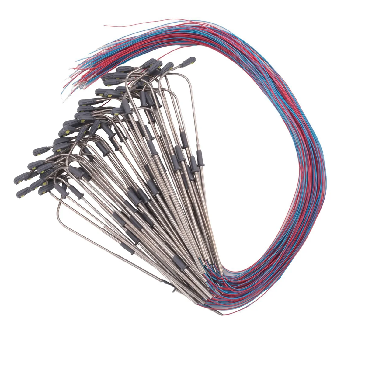 50 Stücke 1:150 Modell Straßenlaterne Eisenbahn Zug Lampe LED Garten Landschaft Licht Außen Hof Licht DIY Sandkasten Spiel