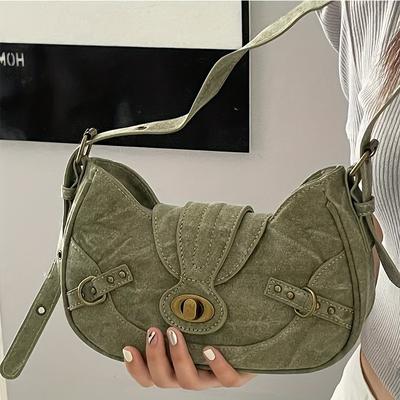 TEMU Underarm Bag 2024 New Summer Fashion Commuter Sassy Design Single Shoulder Handbag Image