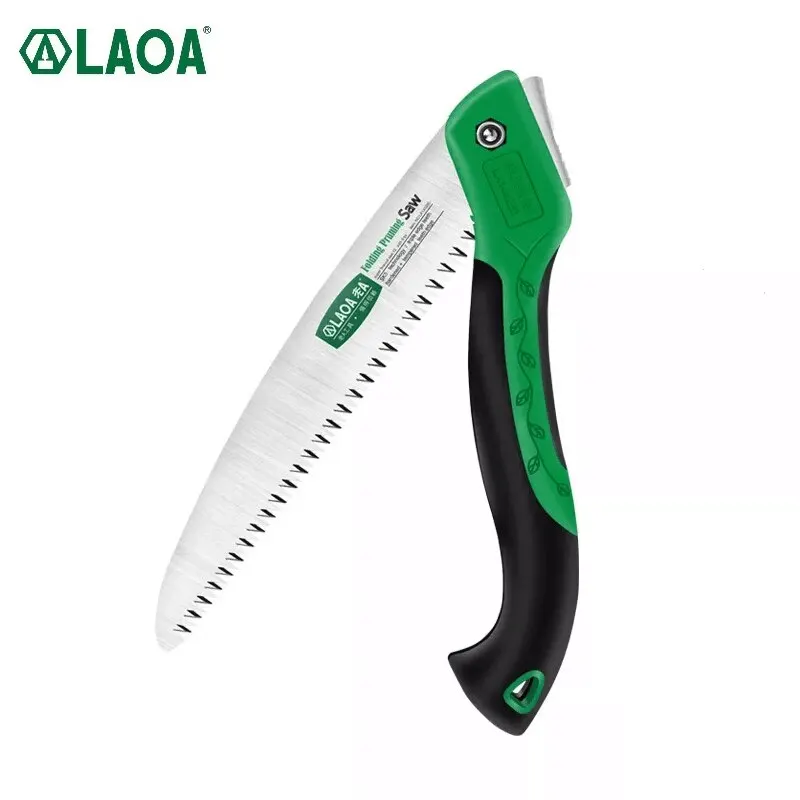 LAOA-Scie pliable portable de 10 pouces pour camping, sécateur de jardinage, coupe-arbre, outil de jardin pour le travail du calcul, outils à main