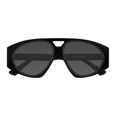 Unisex s aviator Black Acetate Prescription sunglasses - Eyebuydirect s Flores