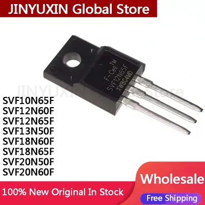 10Pcs SVF10N65F SVF12N60F SVF12N65F SVF13N50F SVF18N60F SVF18N65F SVF20N50F SVF20N60F TO-220F IC