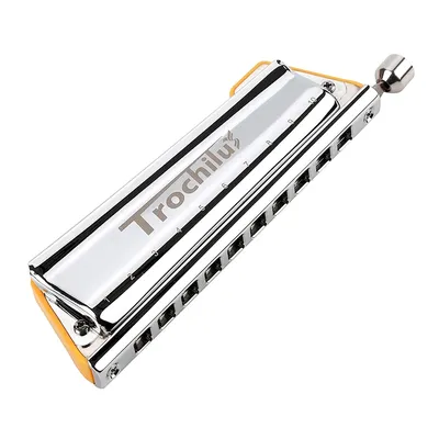 JDR Chromatic Trochilus Harmonica Chromatic Tuning 10 Holes Armonica Valveless Harp Key of C LF