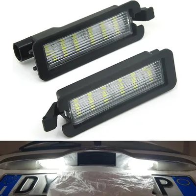 2pcs 18-LED CAN-bus error free White 12V-24V For Dodge Charger Challenger Pacifica Jeep Compass RAM