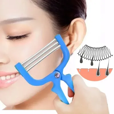 Handheld Facial Hair Epilator Safe Spring Roller Women Facial Hair Removal Epilator Face Care