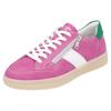 Plateausneaker REMONTE "Elisabeth Hurley-Collection", Damen, Gr. 38, fuchsia, weiß, grün, Leder, kontrastfarbene Details, sportlich, Schuhe Retrosneaker, Freizeitschuh, Halbschuh, Schnürschuh, zusätzlichem Reißverschluss