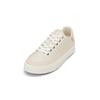 Sneaker MARC O'POLO "aus Rindleder mit Ripsband", Damen, Gr. 39, weiß (weiß cotton), Obermaterial: 100% Leder (Rind), unifarben, Schuhe