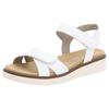 Riemchensandale REMONTE, Damen, Gr. 38, weiß, Leder, unifarben, casual, Schuhe, Plateau, Sommerschuh, Sandalette mit Lite ´n Soft Ausstattung