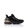 Sneaker PLEIN SPORT "Tiger Attack//Gen.x.04", Gr. 43, Normalschaft, 0216, schwarz, gold, Schuhe