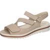 Keilsandalette WALDLÄUFER "Hakura", Damen, Gr. 8 (42), beige (hellbeige), Nubukleder, klassisch, Schuhe, Sommerschuh, Sandale, Keilabsatz, in bequemer Schuhweite H