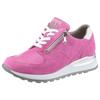 Keilsneaker WALDLÄUFER "HIROKO", Damen, Gr. 6 (39), lila (orchidee, weiß), Veloursleder, Textil, Nappaleder, sportlich, Schuhe Sneaker, Schnürschuh, Freizeitschuh, Halbschuh, Kontrastbesatz, Weite H