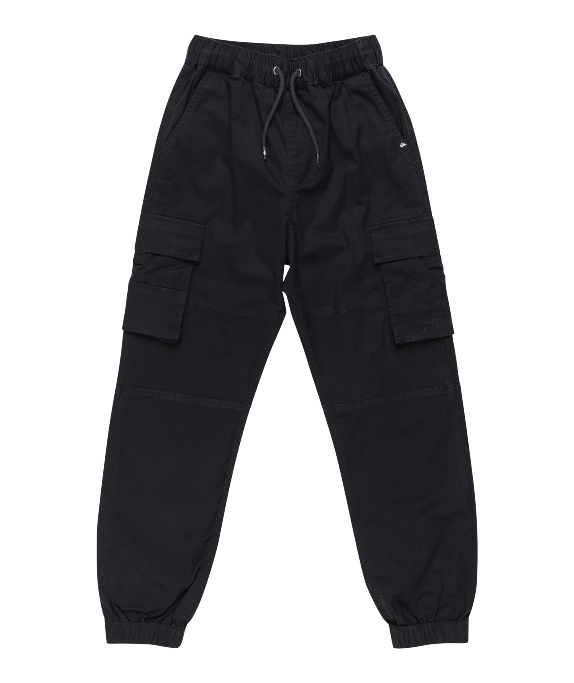 Cargohose QUIKSILVER "WE GET BY CARGO SURF PANT YOUT", Kinder, Gr. 16 (170/176), N-Gr, schwarz, Obermaterial: 98% Baumwolle, 2% Elasthan, Hosen Image