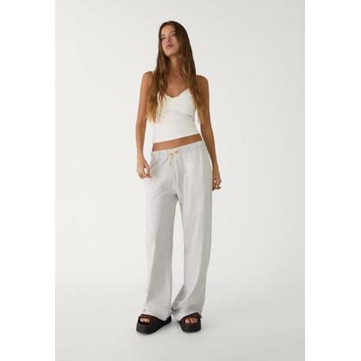 Stradivarius Jogger trousers with cord Grey melange XL