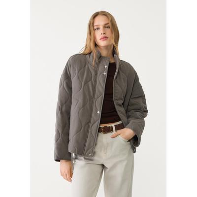 Stradivarius Puffer jacket Mid grey S
