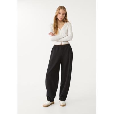 Stradivarius Balloon jogger trousers Black M