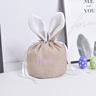 TEMU Easter Bunny Basket Personalised Easter Basket Drawstring Easter Hunt Bag Personalised Easter Bunny Pouch Easter Gift Egg Hunt