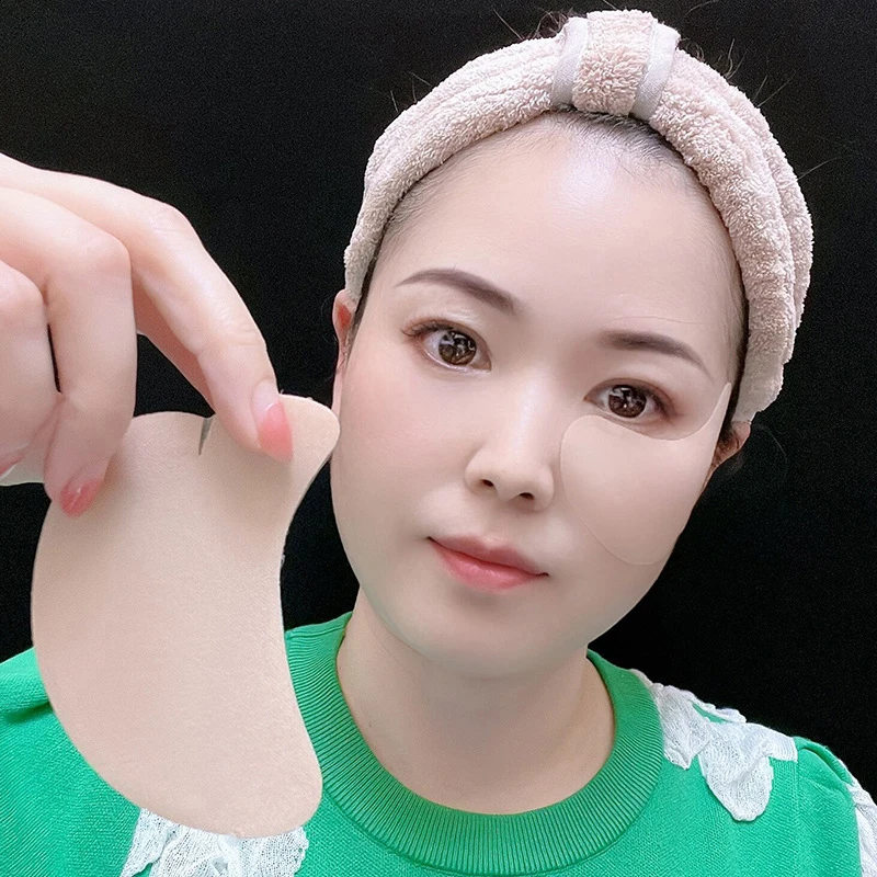 1 Paar Golf Sonnenschutz UV Gesicht Patches frische Gelee Sonnencreme Gel Augen maske Aufkleber feuchtigkeit spendende Sonnen flecken Image