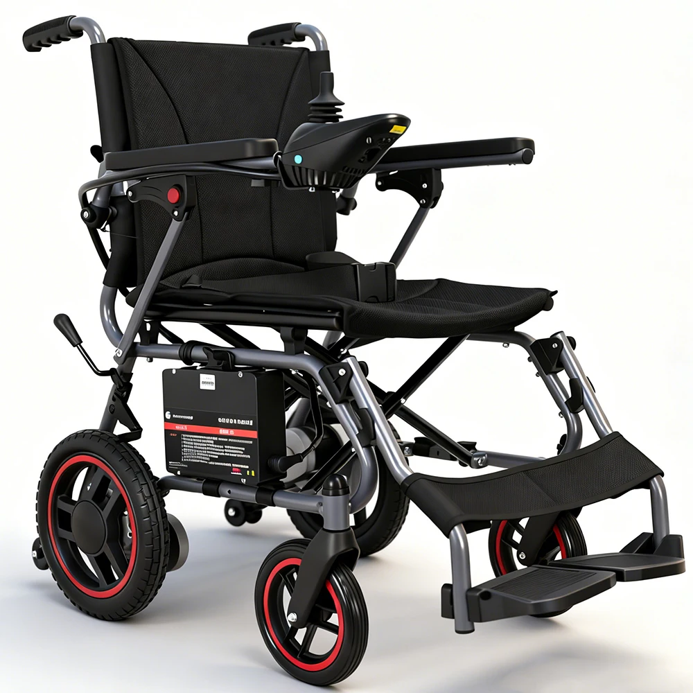 EU-Lager 19KG Rehabilitations-Therapiebedarf Faltbarer Wirtschaftlicher Elektrorollstuhl, 500W Elektrorollstuhl Image