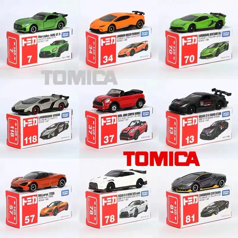 Takara Tomy Tomica Spielzeugautos Mini-Druckguss-Legierung Modellauto Metallfahrzeuge Verschiedene Stile Geschenke für Kinder Hobby-Sammlung