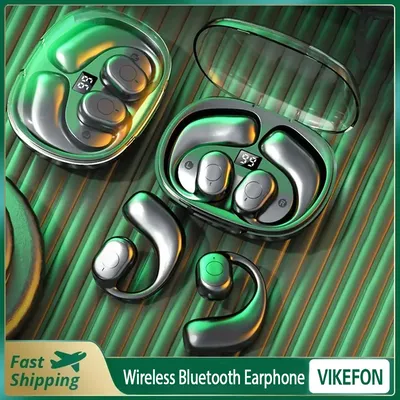 Drahtlose Bluetooth Kopfhörer Kopfhörer Outdoor Sport Headset 5.3 Mit Lade Bin Display Touch Control Ohrhörer für Musik Image