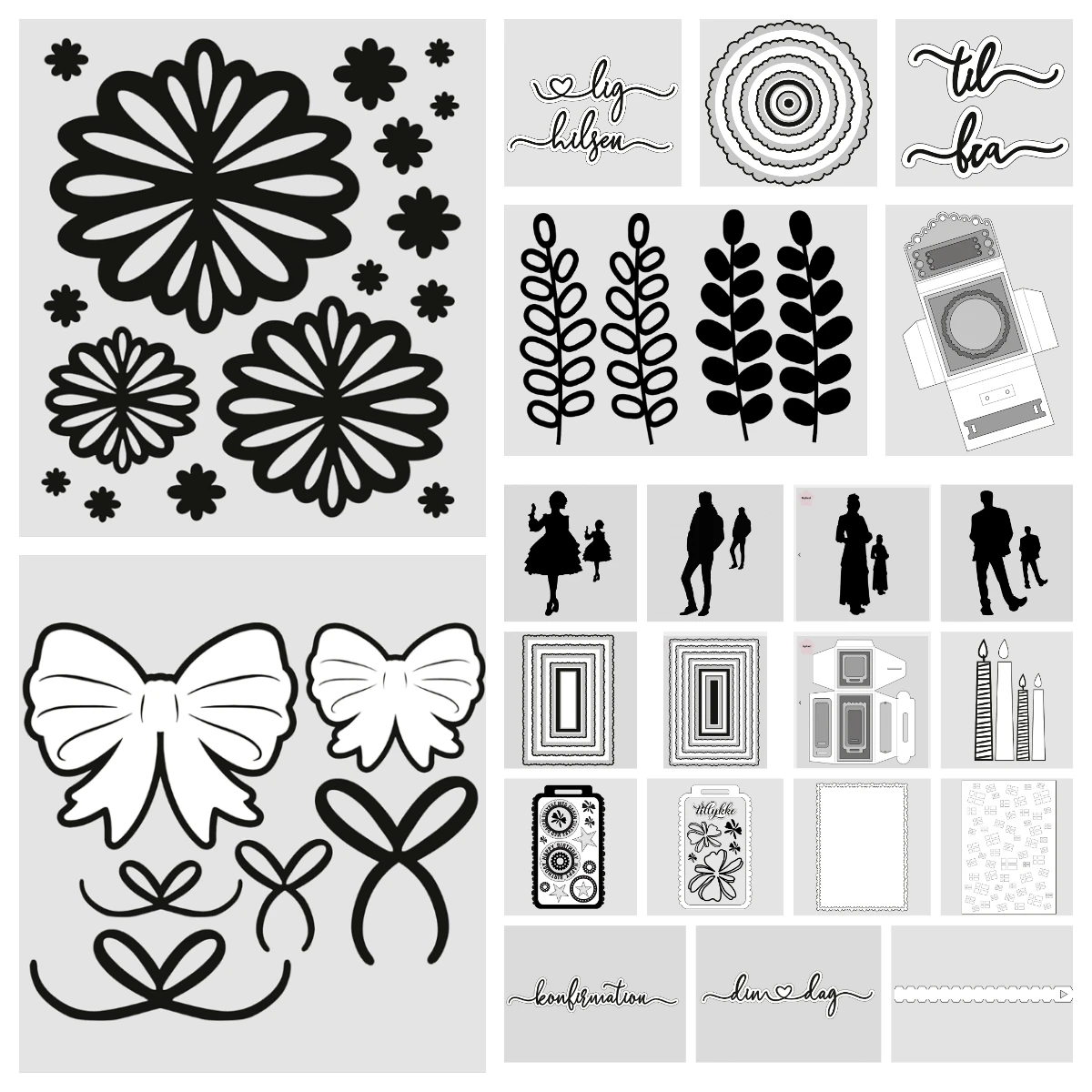 Runde Boblerammer Schokoladenbox Store Hulgrene Neue Präge- und Stanzformen Karten-Deko Kreuzrahmen-Stanzform DIY Scrapbooking 2026 Neu Image