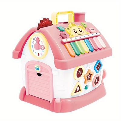 TEMU Multi-functional House For 1+ Year Old Baby Gifts Musical Toys 18 Months Educational Enlightenment Toys Toddler Toys Age 1st Birthday Gifts Boys Girls Toddlers