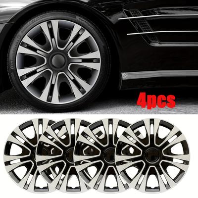 TEMU Set Of 4 15 Inch Wheel Covers Full Rim Hubcaps Full Caps Fit R15 Tire & Steel Rim