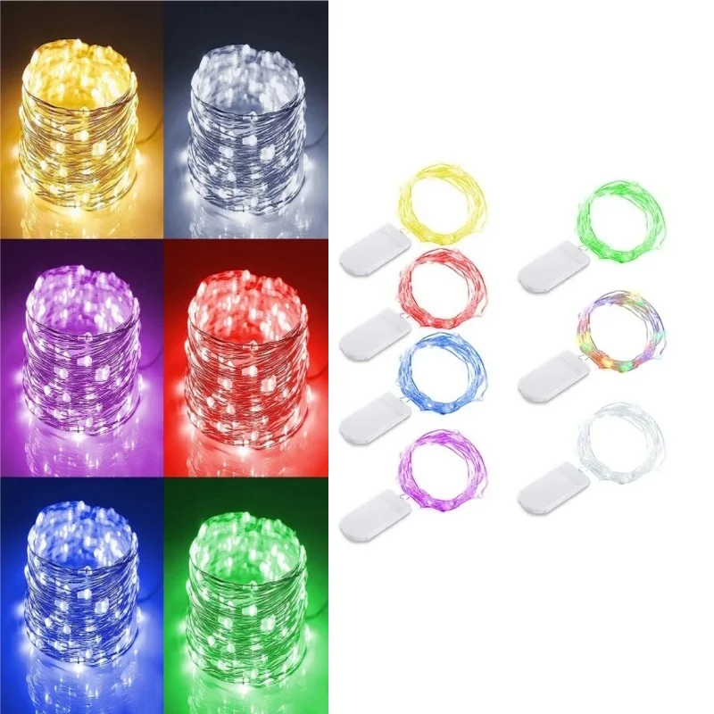 LED Kupferdraht Lichterketten Weihnachts lichter Lichterketten für Schlafzimmer Ramadan Hochzeit Navidad DIY Weihnachts baum Dekoration