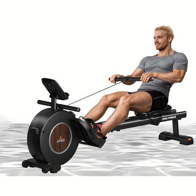 TEMU Rowing Machine, Made Of Alloy Steel, With Smooth Hydraulic Resistance, Ideal For To Exercise At Home Or Office, Quick 5-min Assembly.