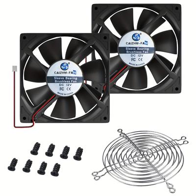 TEMU 120mm X120mm X 25mm 12v/24v Brushless Computer Case Performance Cooling Fan