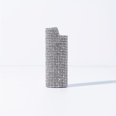 TEMU [luxury] Diamond Metal Lighter Case