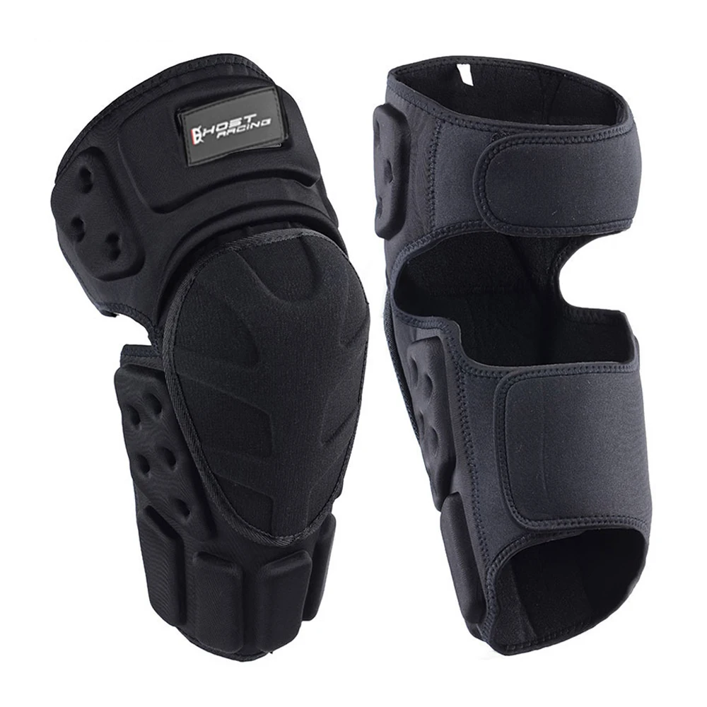 Herren Motorrad Knies chützer Motorrad Motocross Knies chützer Schutz Winter warm halten Moto Knies chützer Schutz ausrüstung schwarz Image