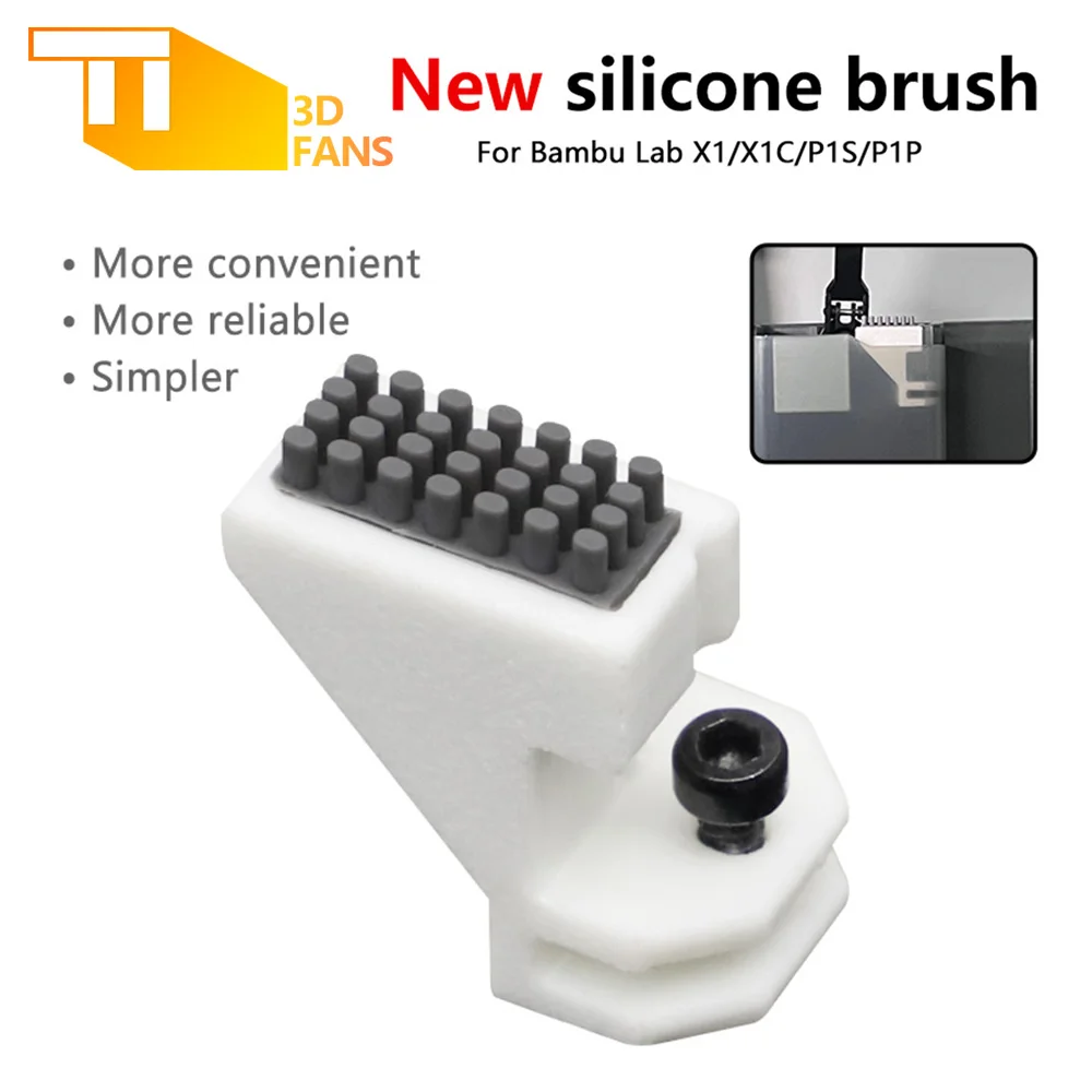 Bambu Lab Hotend-Reiniger für P1P P1S X1 X1C: Silikonbürste zur Reinigung von Druckköpfen und Düsen Image