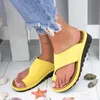 Frauen Sandalen Keil Heels Flip-Flops Sommer Elegante Schuhe Haus Hause Plattform Weichen Boden Slipper Plus Größe Schuhe Strand Rutsche