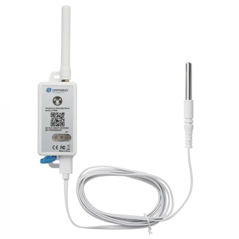 Dragino LHT65S E3 LORAWAN Temperatur- und Feuchtigkeitssensor externer Temperatursensor mit LoRaWAN v1.0.3 Klasse A-Protokoll Image