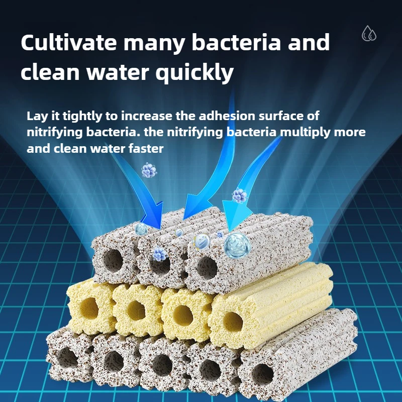 Nano Bakterien Haus Aquarium Filtermaterial Fischteich Wasseraufbereitungssystem Nitrifikationskultur Bodenfiltermaterial Image
