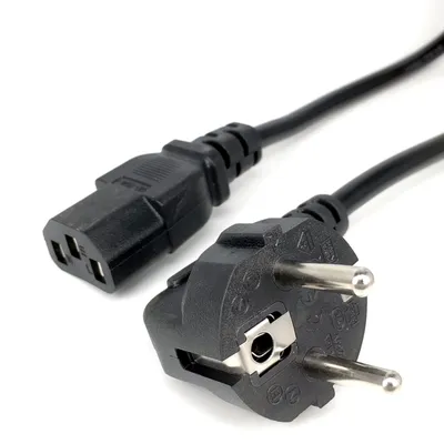 EU-Stromkabel Euro IEC C13 AC-Verlängerungskabel 1,2 m 1,5 m 1,8 m 3*0,75 mm für PC Computer Monitor Netzteil Antminer Drucker LG TV