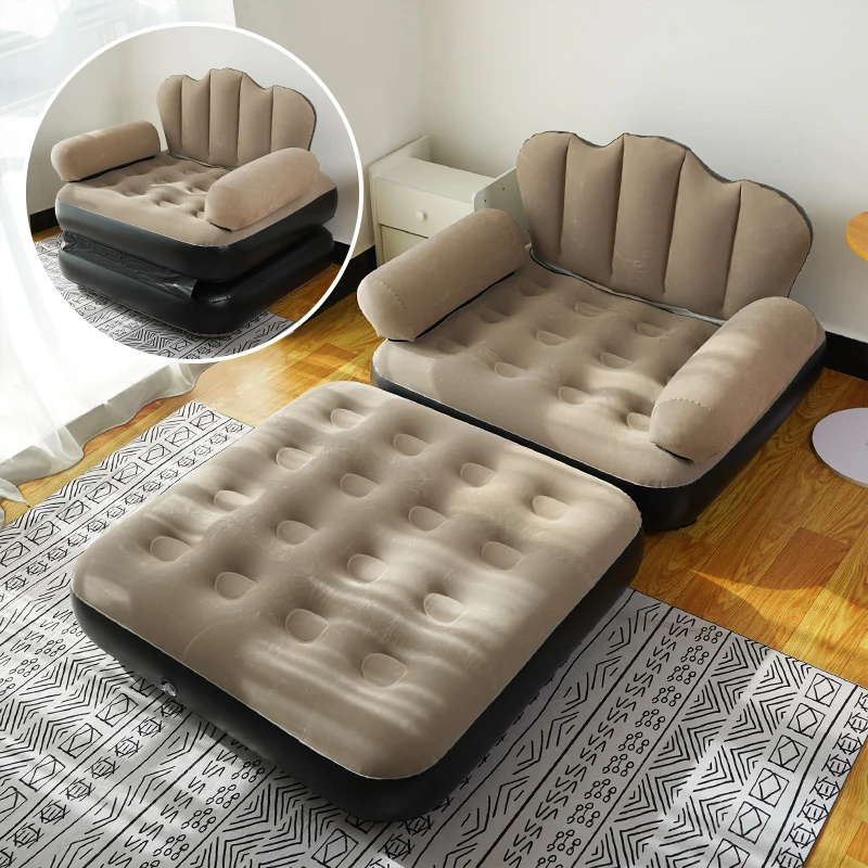 Neues zusammenklappbares aufblasbares Dual-Purpose-Schlafsofa, verdicktes PVC-Lazy-Sofa, kleine Matratze, grenzüberschreitender Großhandel und Lagerbestand