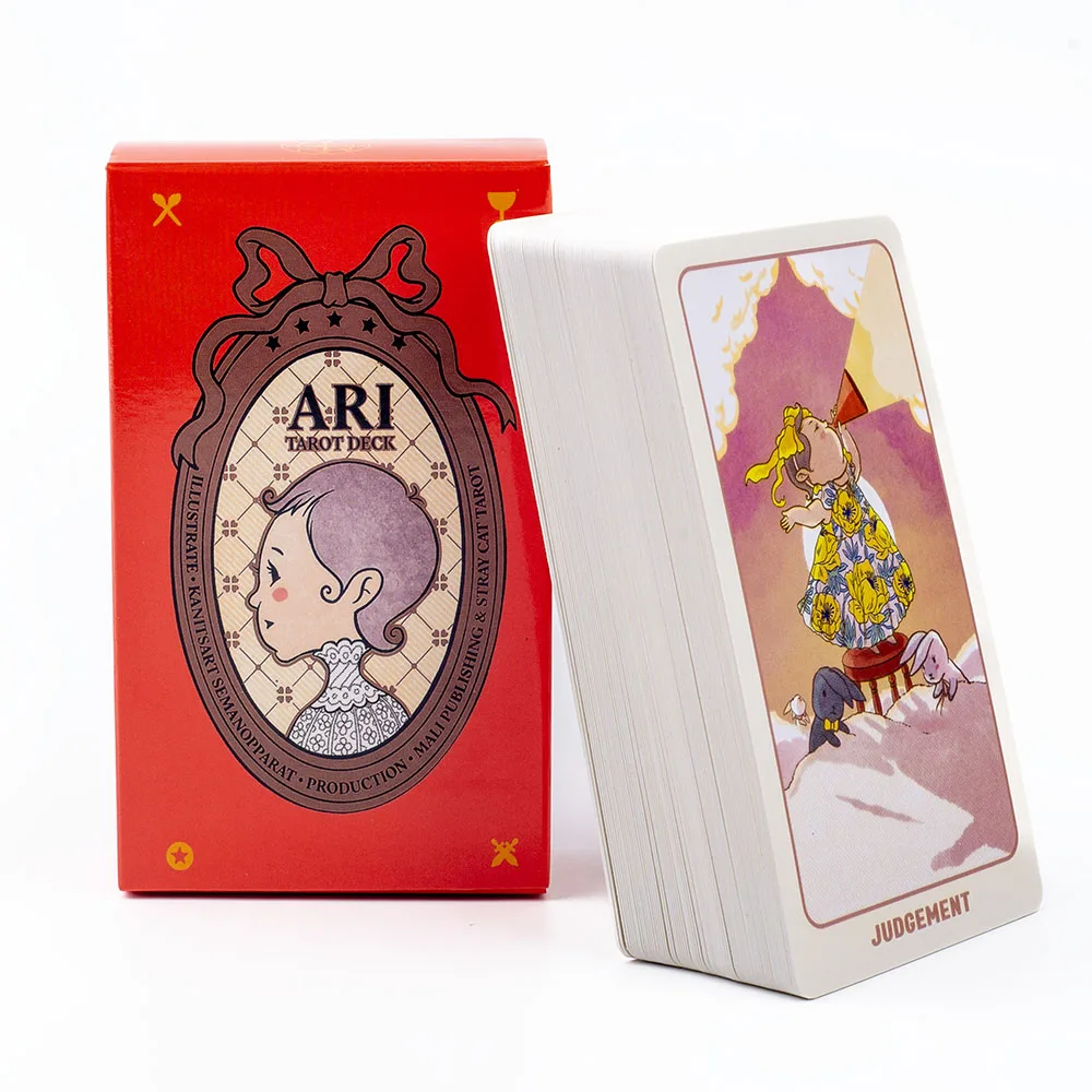 10,3 * 6 cm ARI Baby Tarot: 78 Stück fröhliche, skurrile, niedliche Baby-Cartoon-Karten, ein magisches und intuitives Tarot-Deck mit 78 Karten Image
