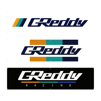60*240 GReddys Rennwagen Banner Innendekoration Rennwagen Wandteppich Flagge Image