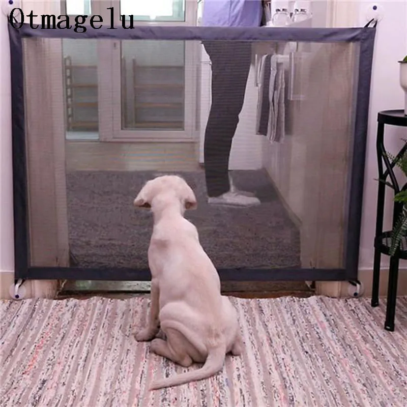 Recinzioni per cani da compagnia cancello pieghevole di sicurezza per animali domestici box di rete isolato per cani e gatti gabbia per recinzione per porta di casa isolata accessori per animali