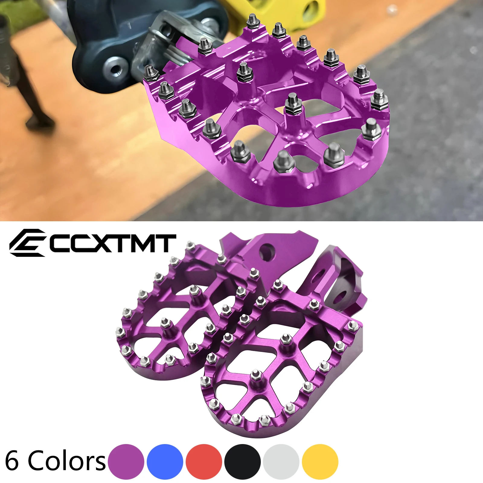 Moto di Alluminio di CNC Pedane Staffa Pedali Pedane Per Sur Ron Sur-Ron Surron Ultra Bee UB Elettrico Motocross Bike