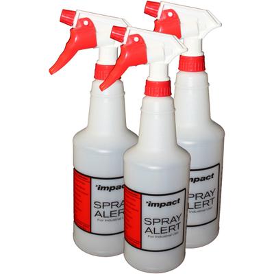Impact 24 Oz. Sprayer Bottles, Natural With Red/white Sprayer, Pack Of 3 Sprayers