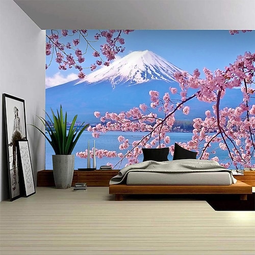 Landschaft Mount Fuji Hängender Wandteppich große Wandteppich Wanddekoration Fotografie Hintergrund Decke Vorhang Wohnraum Schlafzimmer Dekoration Image