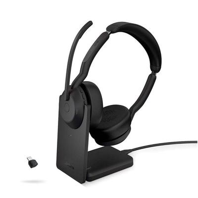 Jabra Stereo Headset »Evolve2 55 UC USB-C« mit Ladestation schwarz