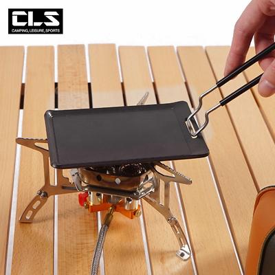 1pc CLS Outdoor Square Mini Frying Pan Folding Portable Non stick Baking Pan