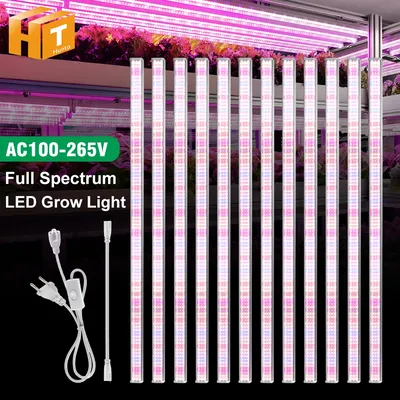 LED Grow Light Bar SMD2835 AC100-265V For Plants Fruit Trees Full Spectrum LED Grow Light For Veg