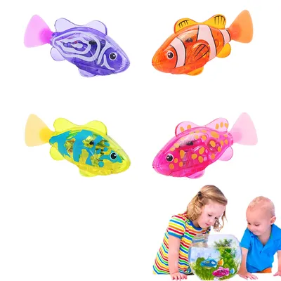 Electronic fish that can swim, children shower, glow, small fish swim, sway, fish, male and female