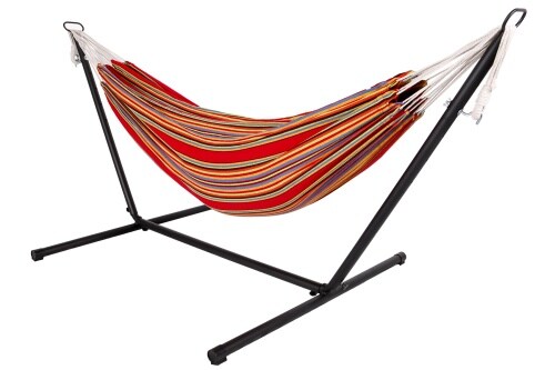 Lex Doppel Hängematte mit Stahlgestell Hängeliege Hängesessel Farbwahl Image