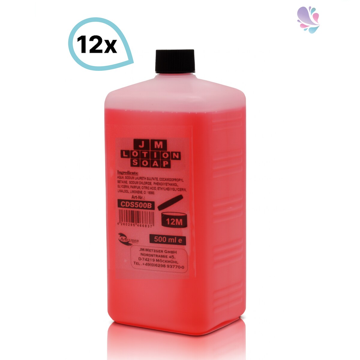 Blanc HYGIENIC Seife, Pflegeseife, Qualitätsseife, Lotion Soap SET, Hautwaschlotion Flüssigseife, Flaschen 12 x 500 ml Image