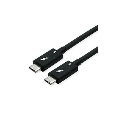 ROLINE Thunderbolt™ 5 Kabel, C-C, ST/ST, 80Gbit/s, 240W, passiv, schwarz, 0,8 m Image